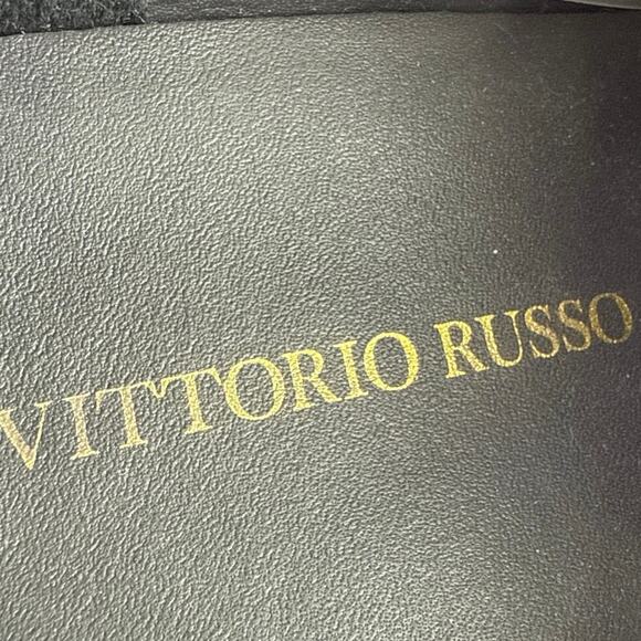 Vittorio Russo Irvin  Men\'s Red Black Leather Cap Toe Lace Up Oxford  Shoes Sz 8 main image 4
